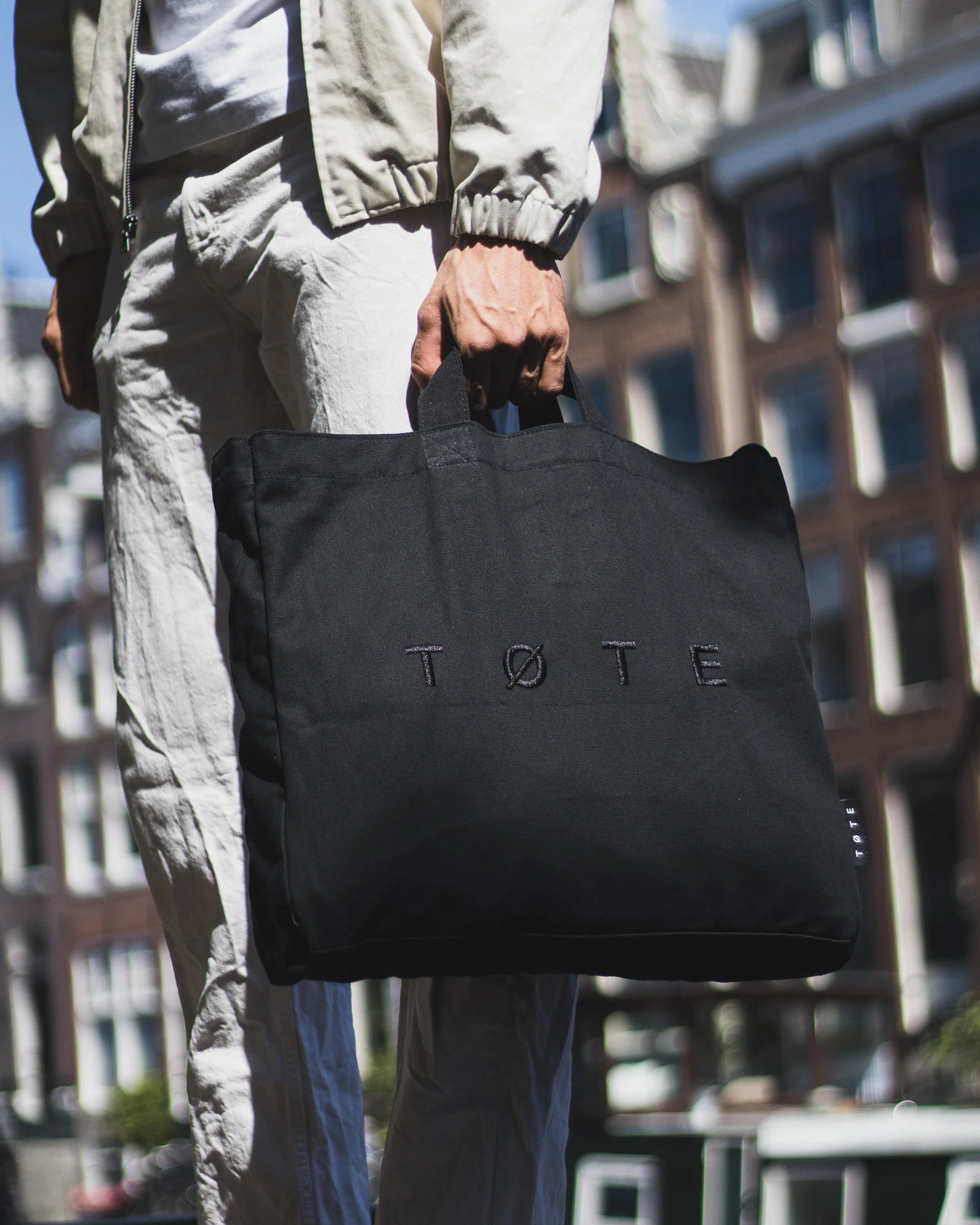 Black TØTE Bag | Stitched - Image 3