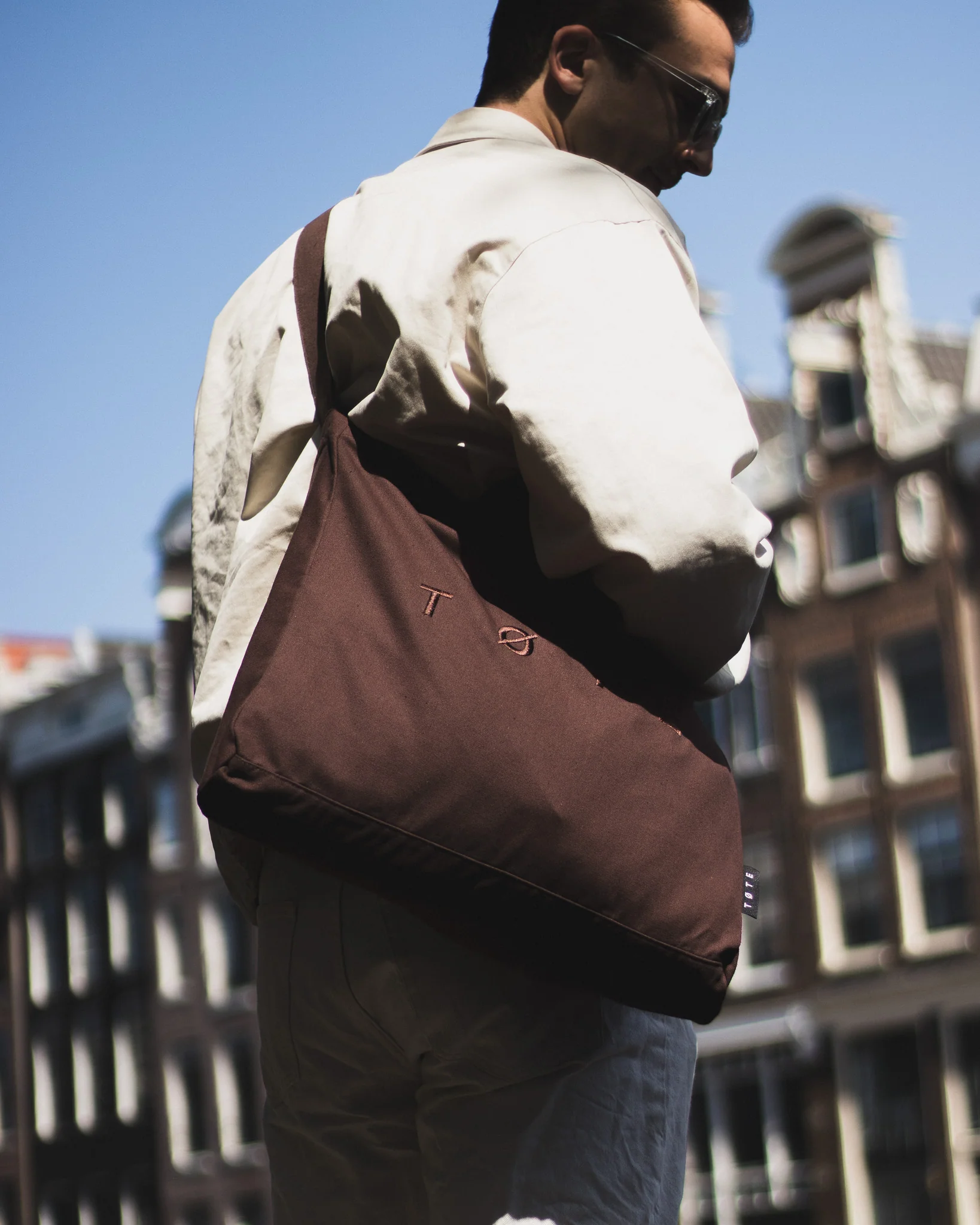 Brown TØTE Bag | Stitched - Image 10