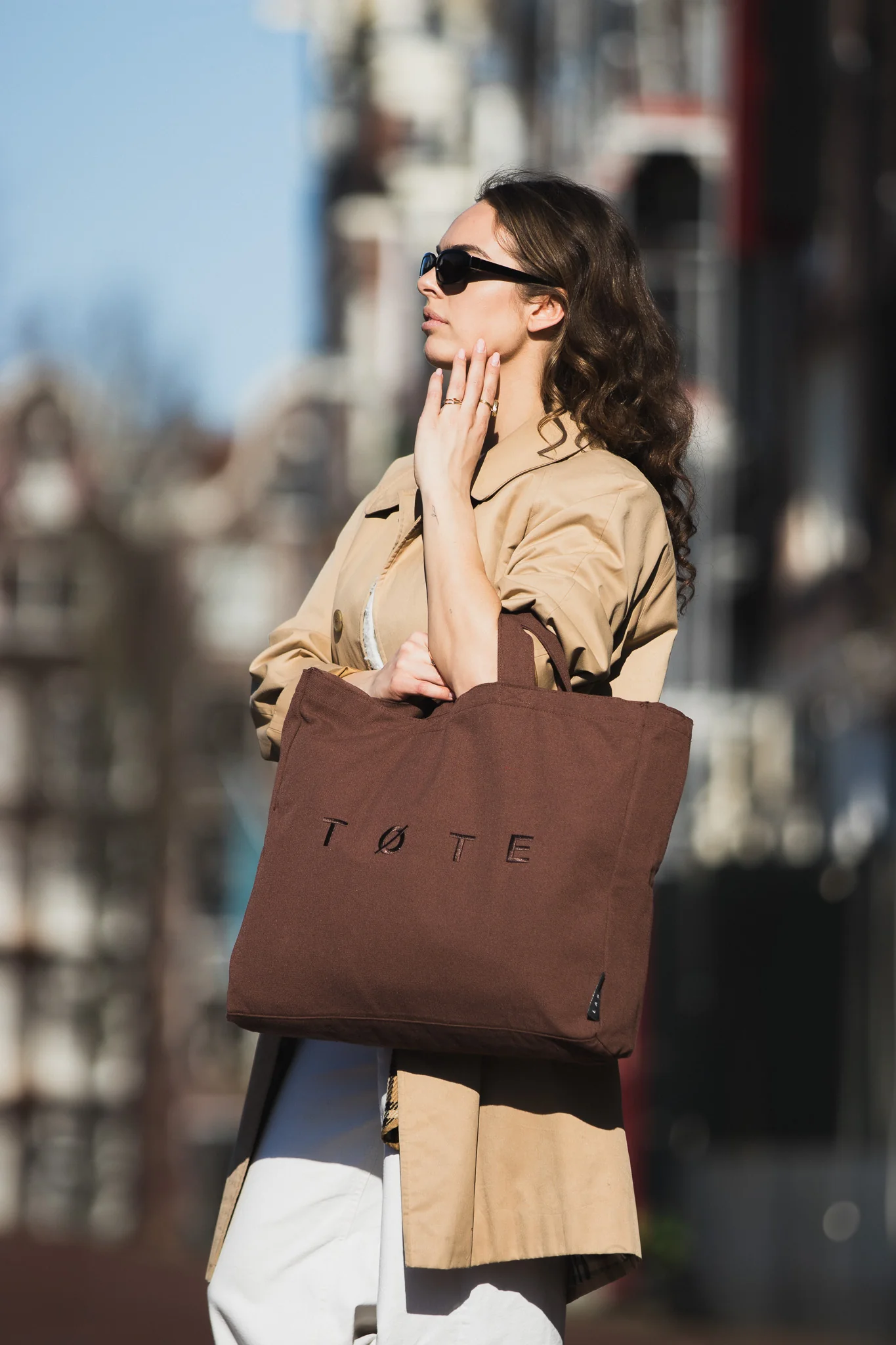 Brown TØTE Bag | Stitched - Image 9