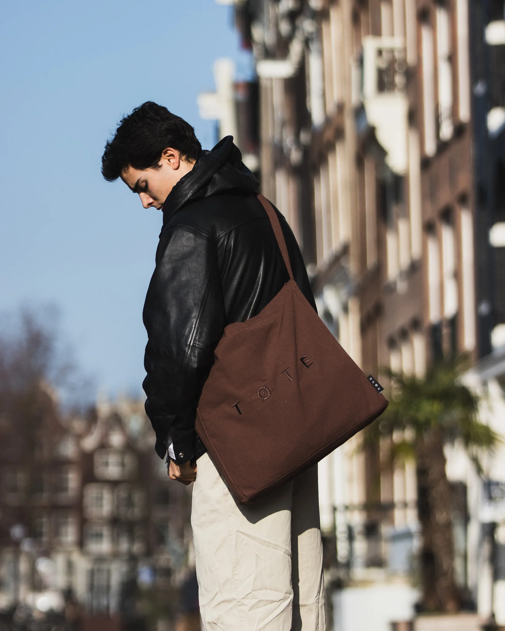 Brown TØTE Bag | Stitched - Image 4