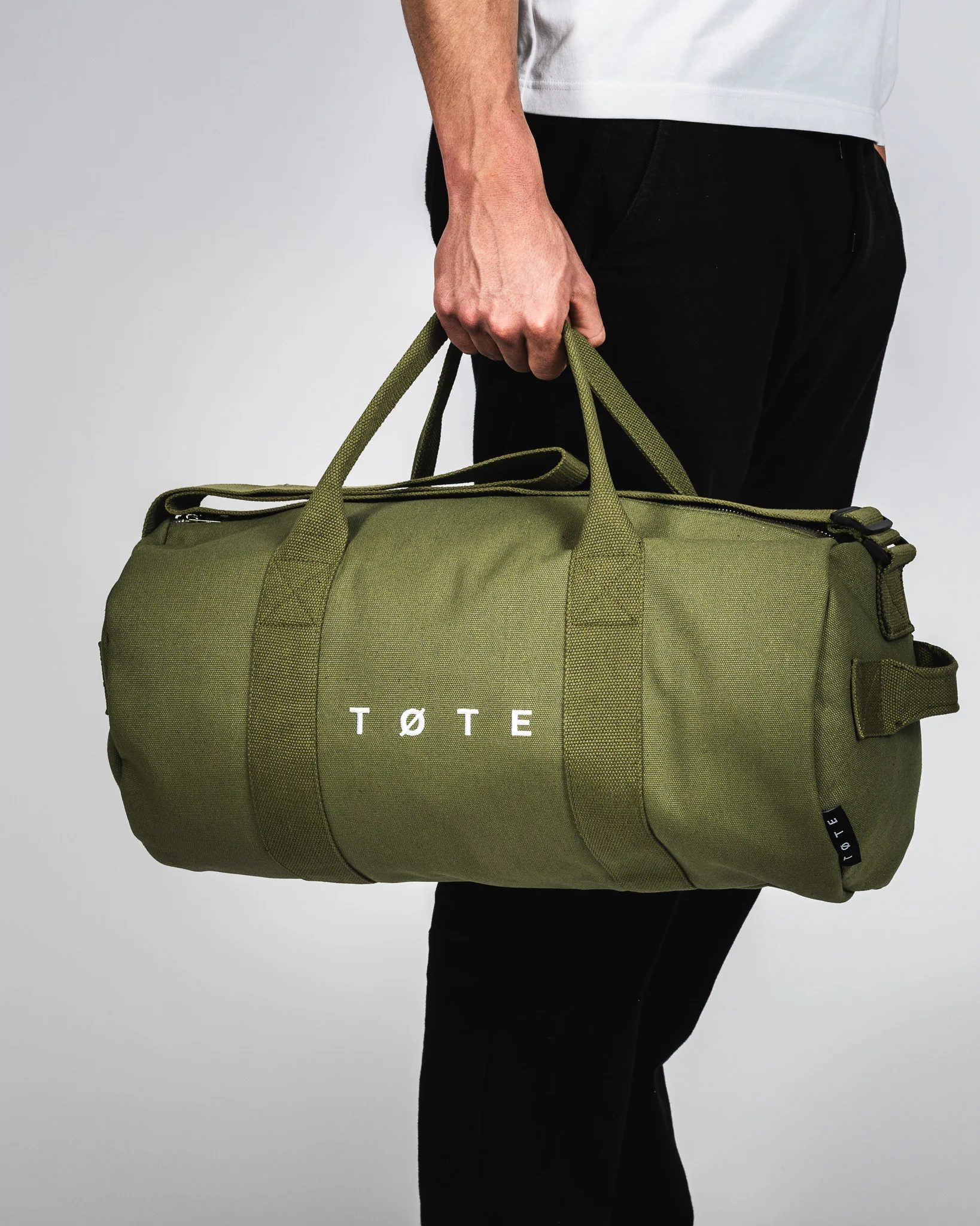 Khaki Green Duffel Bag - Image 5