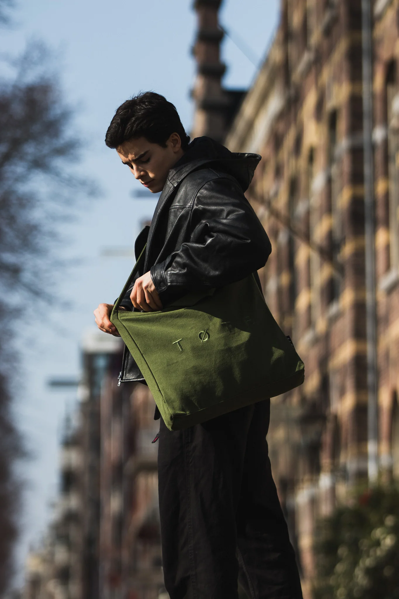 Khaki Green TØTE Bag | Stitched - Image 3