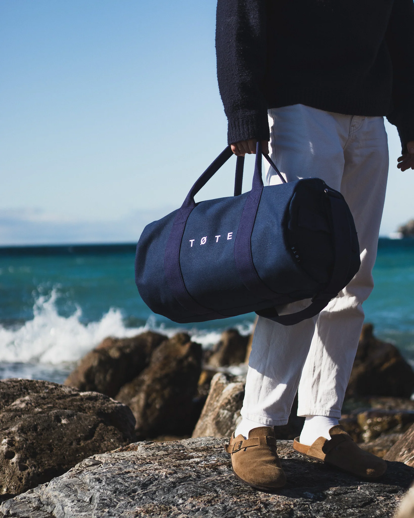 Navy Blue Duffel Bag - Image 3
