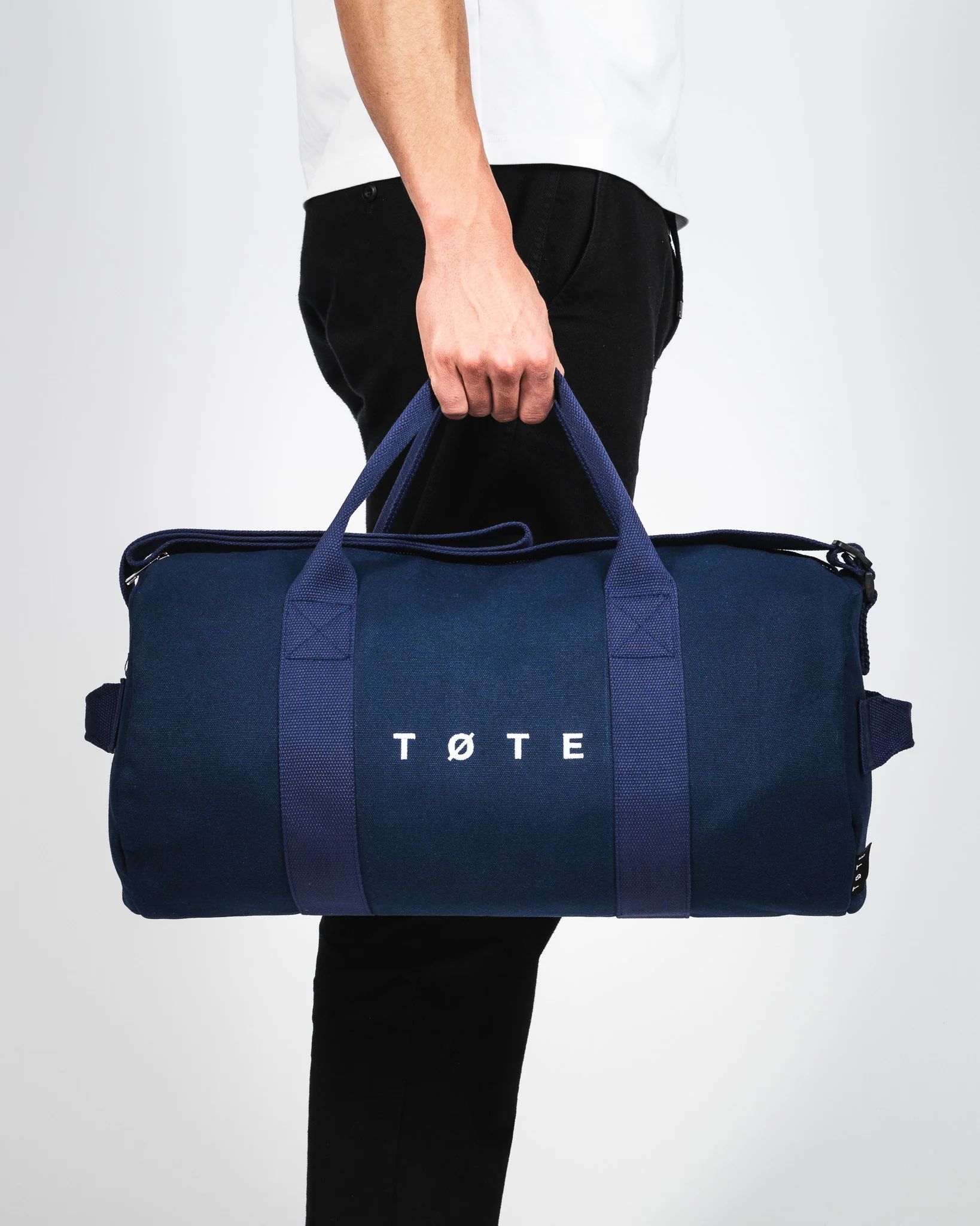 Navy Blue Duffel Bag - Image 4