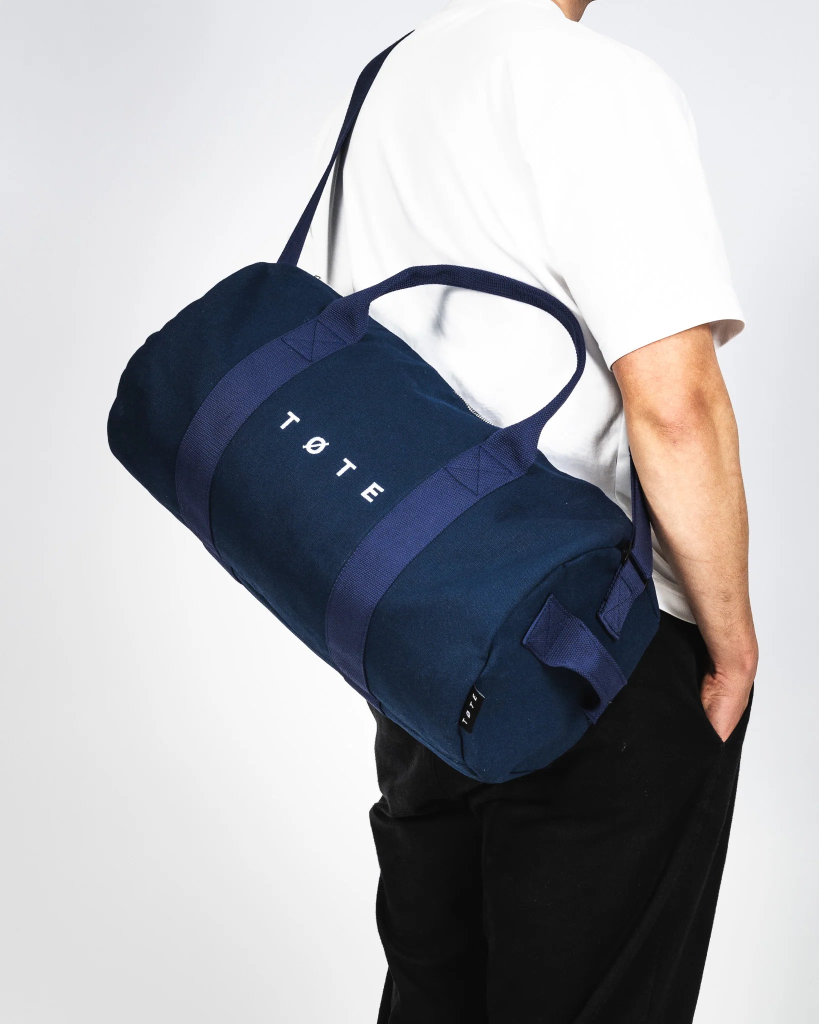 Navy Blue Duffel Bag - Image 5